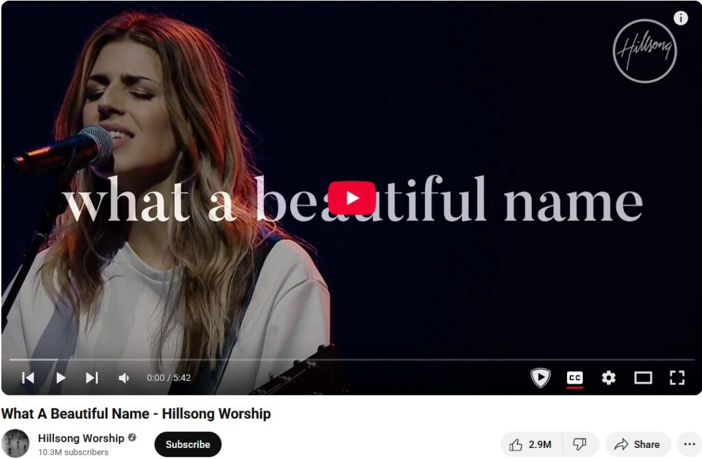 What A Beautiful Name - Hillsong Worship