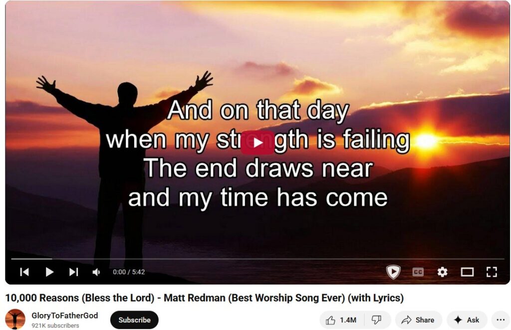 10,000 Reasons (Bless the Lord) - Matt Redman