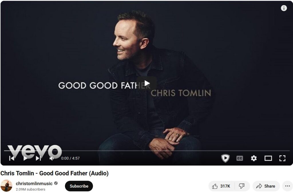 Chris Tomlin - Good Good Father (Audio)