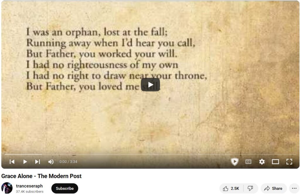 Grace Alone - The Modern Post